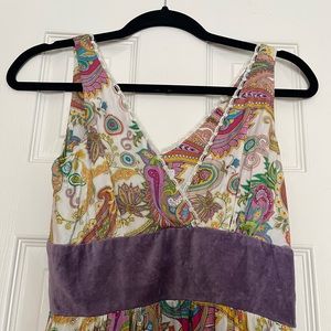 Vintage paisley maxi dress